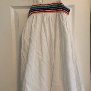 Comfy white strap dress